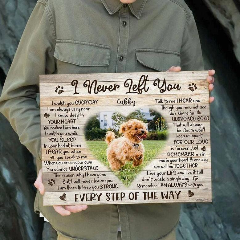 Custom Photo Pet Memorial Canvas For Dog Loss - Thoughtful Pet Remembrance Gift For Living Room