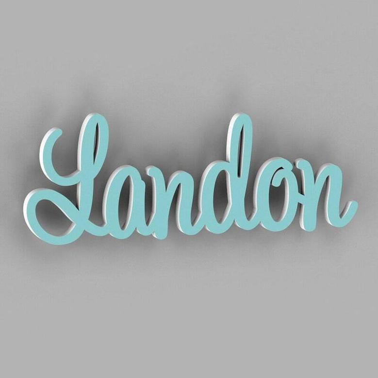 Customizable Nursery Name Signs For Kids - Baby Shower Decor - Wooden Wall Art