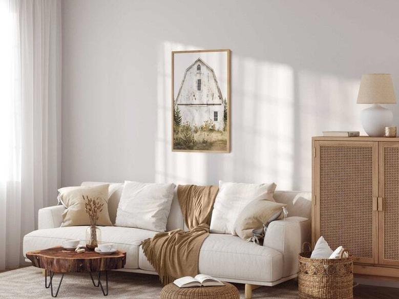 Personalized Rustic Farmhouse Barn Canvas - Vintage Country Style Decor For Living Room