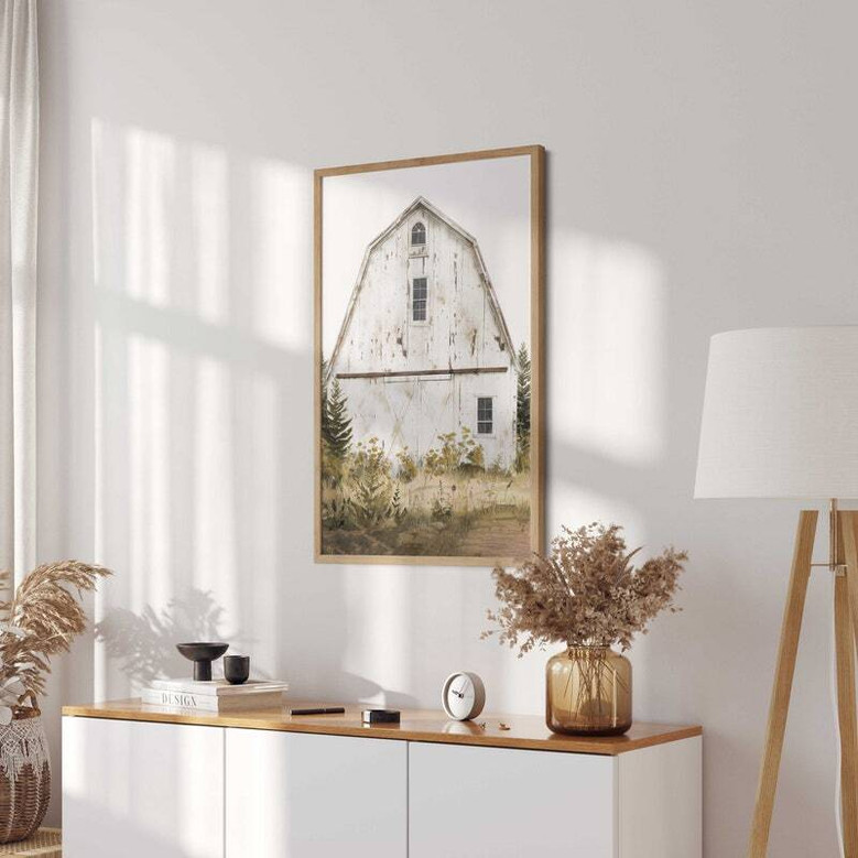 Rustic farmhouse barn canvas print, black and white finish, custom last name and est. year, country accent for living room Rustic farmhouse barn canvas print, black and white finish, custom last name and est. year, country accent for living room