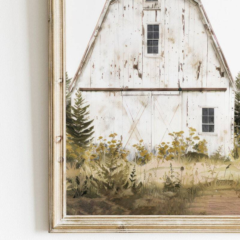 Rustic farmhouse barn canvas wall art in sepia tones, custom names and established year, landscape style for cozy living room Rustic farmhouse barn canvas wall art in sepia tones, custom names and established year, landscape style for cozy living room