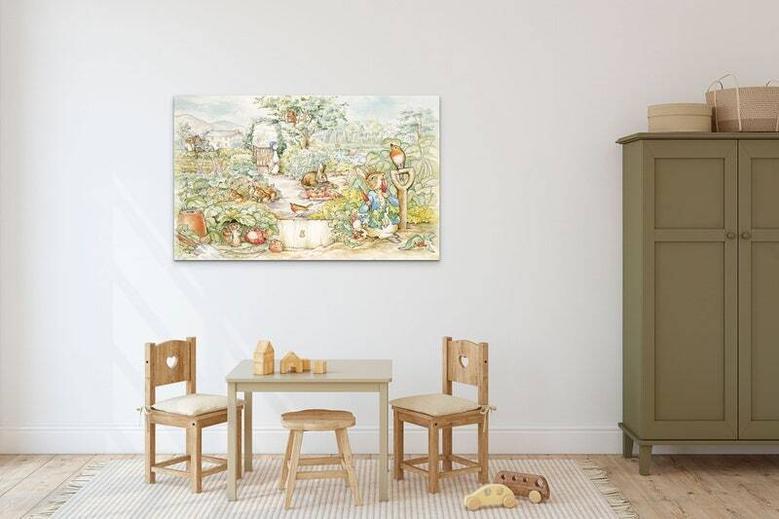 Peter Rabbit Canvas - Vintage Beatrix Potter Art For Nursery And Kids' Rooms