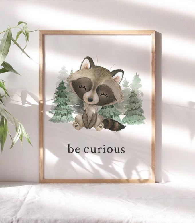 Personalized Woodland Nursery Canvas Art Set For Baby's Room DéCor