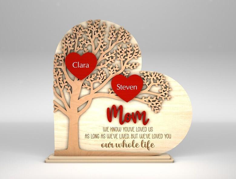 Thoughtful Family Tree Wood Sign Gift For Mother’s Day