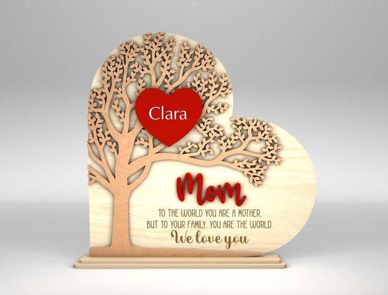 Thoughtful Family Tree Wood Sign Gift For Mother’s Day