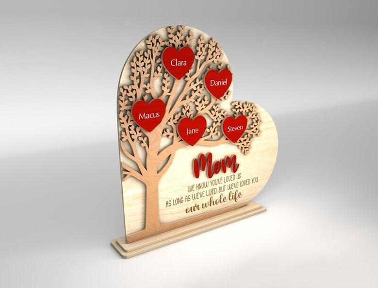 Thoughtful Family Tree Wood Sign Gift For Mother’s Day