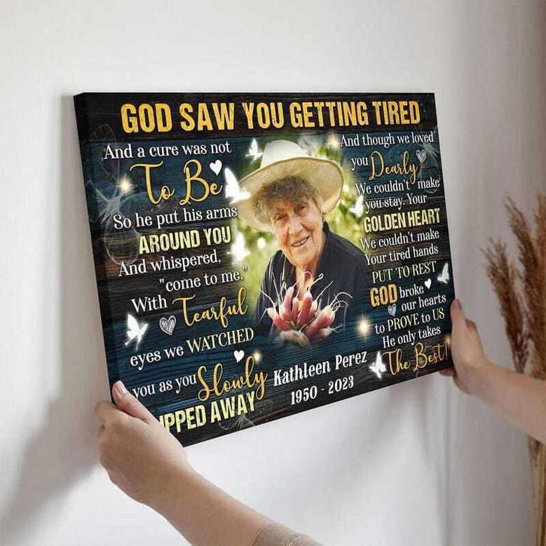 Thoughtful Personalized Memorial Canvas For Passed Loved Ones - Custom Remembrance Gift For Home