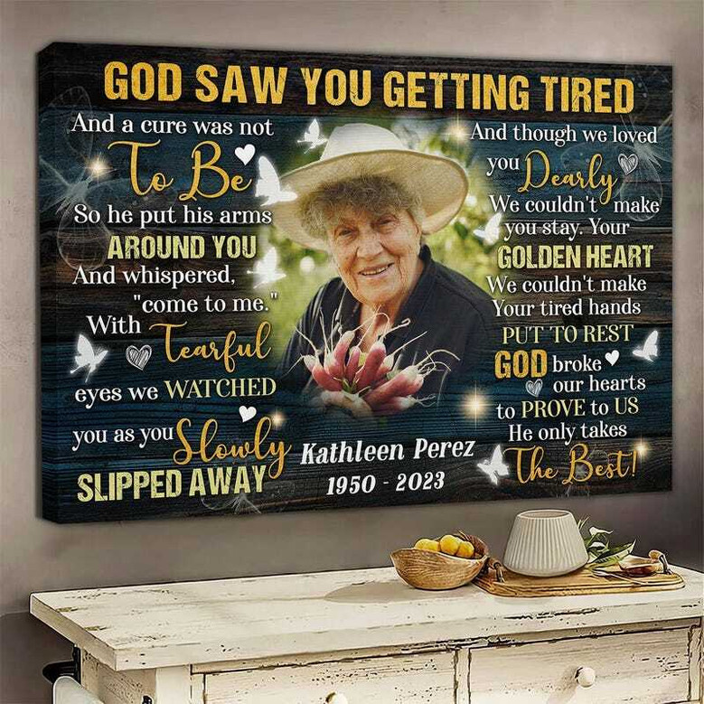 Remembrance Keepsake Canvas - Loved One Memorial Gift