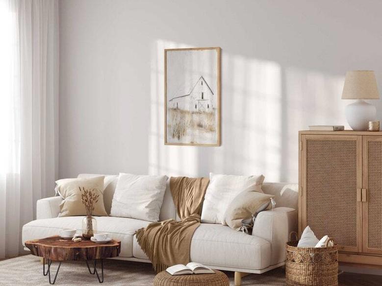 Rustic Farmhouse Canvas For Modern Farmhouse Decor - Country Style Wall Art For Living Room