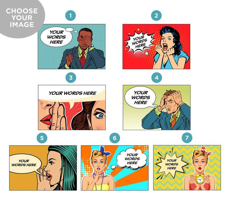 Touching personalized quote pop art canvas, custom message in halftone style, portrait orientation for bedroom decor