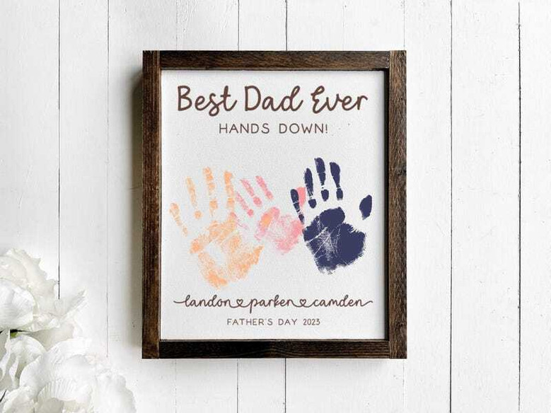 Best Mom Ever wooden sign with kids’ handprints, custom names and date; heartfelt Mother’s Day keepsake wall decor from kids Best Mom Ever wooden sign with kids’ handprints, custom names and date; heartfelt Mother’s Day keepsake wall decor from kids