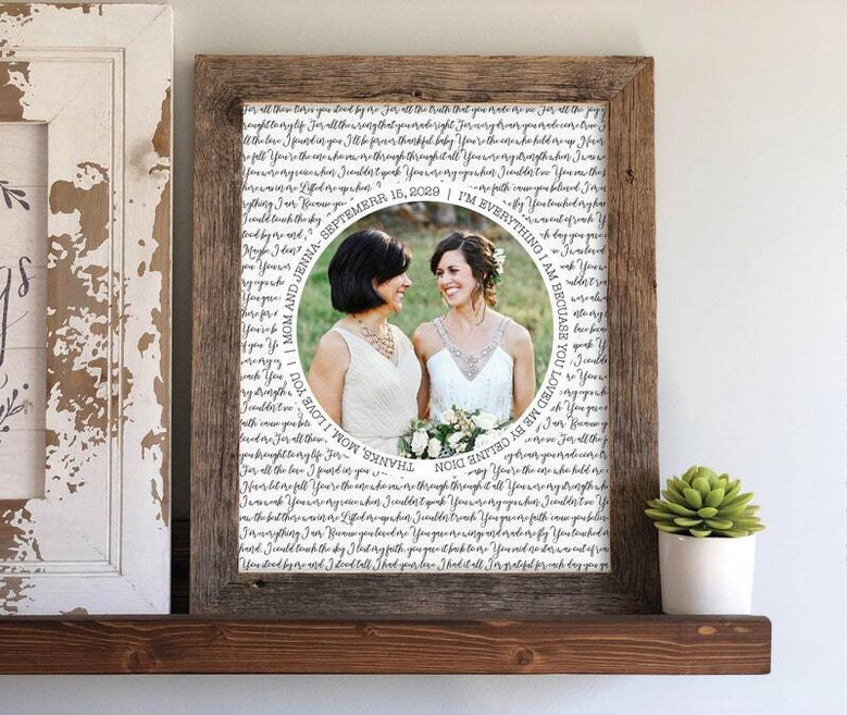 Heartfelt Wedding Canvas - Personalized Mom And Son Dance Gift, Emotional Wall Art