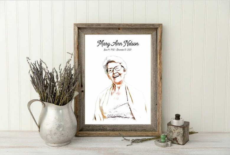 Personalized Loss Of Mom Canvas Memorial Sympathy - Keepsake Mom Gift