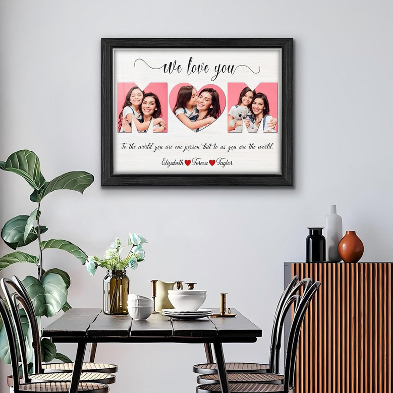 Mommy To The World You Are One Person Canvas - Custom Photo Collage - Special Mother's Day Gift