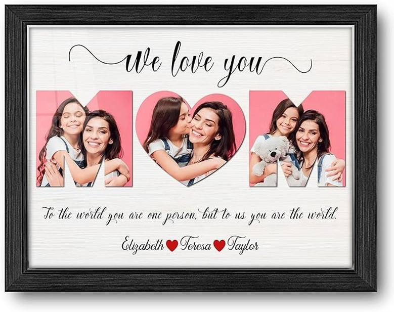 Mommy To The World You Are One Person Canvas - Custom Photo Collage - Special Mother's Day Gift