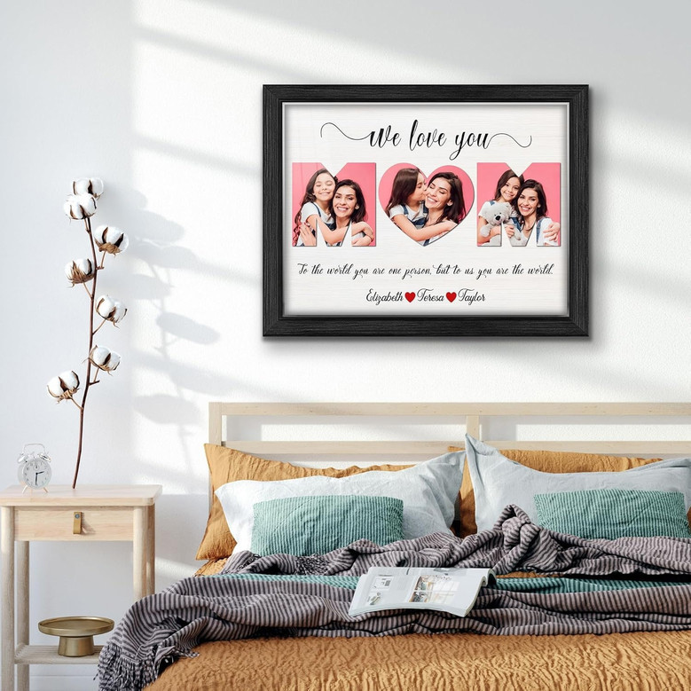 Mommy To The World You Are One Person Canvas - Custom Photo Collage - Special Mother's Day Gift