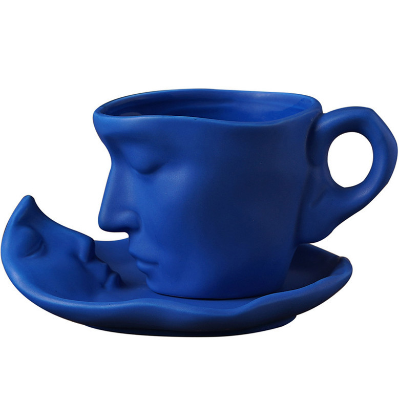 Artistic 3D Face Ceramic Mugs | Red, Blue, White, Black and Green Mugs