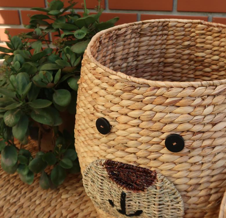 Beautifully Crafted Handcrafted Wicker Bear Basket