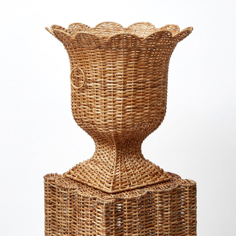 Charming Rattan Wicker Vase Urn for Modern Homes