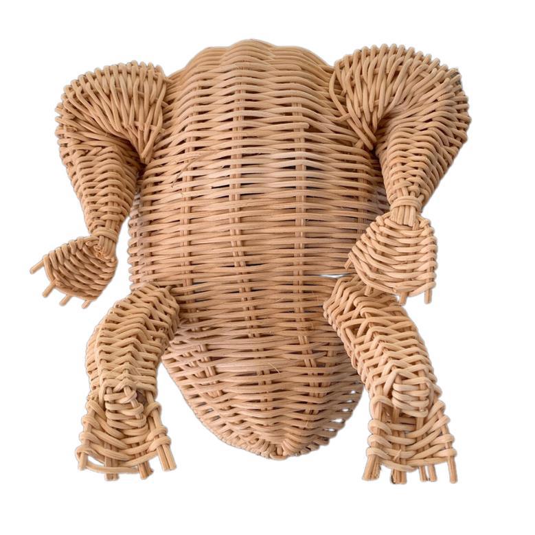 Custom Frog Animal Rattan Planters for Home Decoration