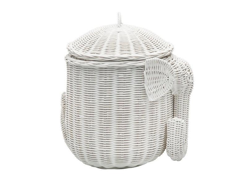 Decorative Elephant Rattan Wicker Storage Basket