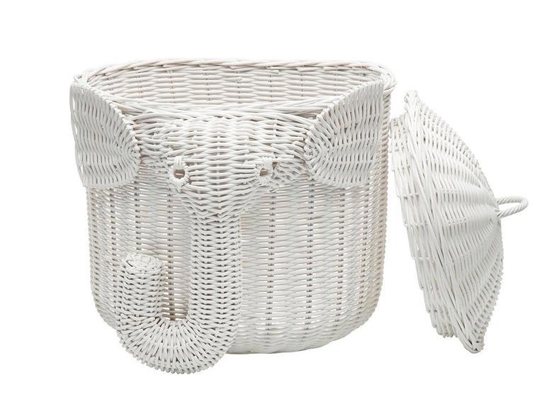 Decorative Elephant Rattan Wicker Storage Basket