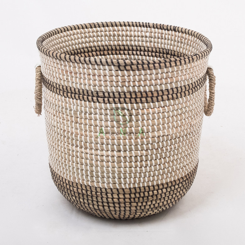 Eco-Friendly Boho Seagrass Plant Pot for Indoors