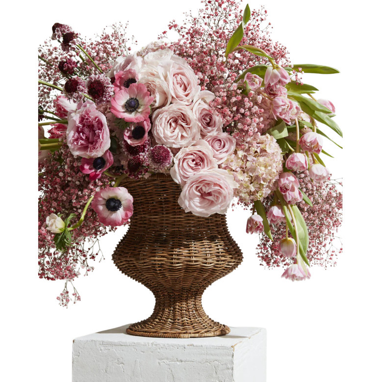 Eco-Friendly Rattan Wicker Vase for Flower Decor