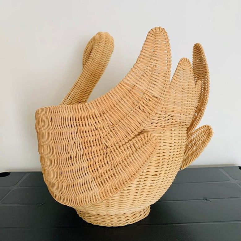 Eco-Friendly Wicker Duck Basket for Kids & Babies