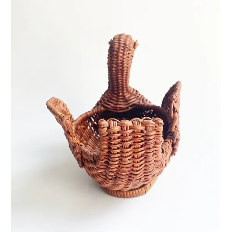 Eco-Friendly Wicker Rattan Baby Basket for Home Decor