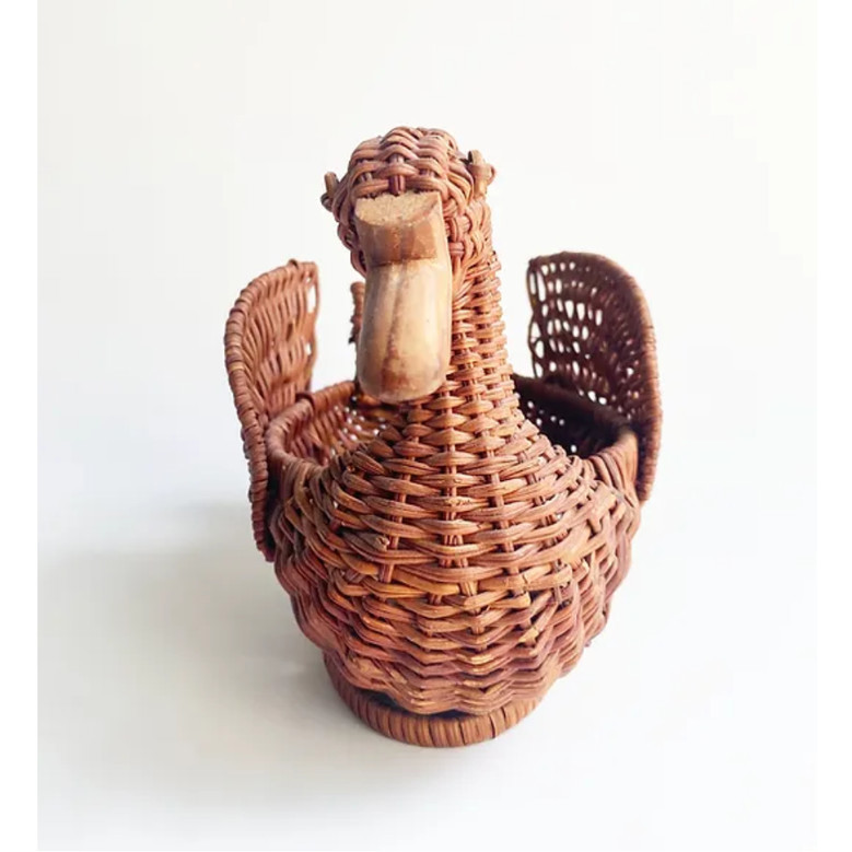 Eco-Friendly Wicker Rattan Baby Basket for Home Decor