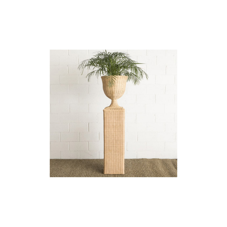 Elegant Rattan Urn Vase for Stylish Home Decor