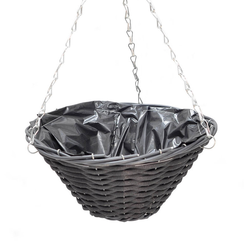 Faux Flower Hanging Basket for Outdoor Decor