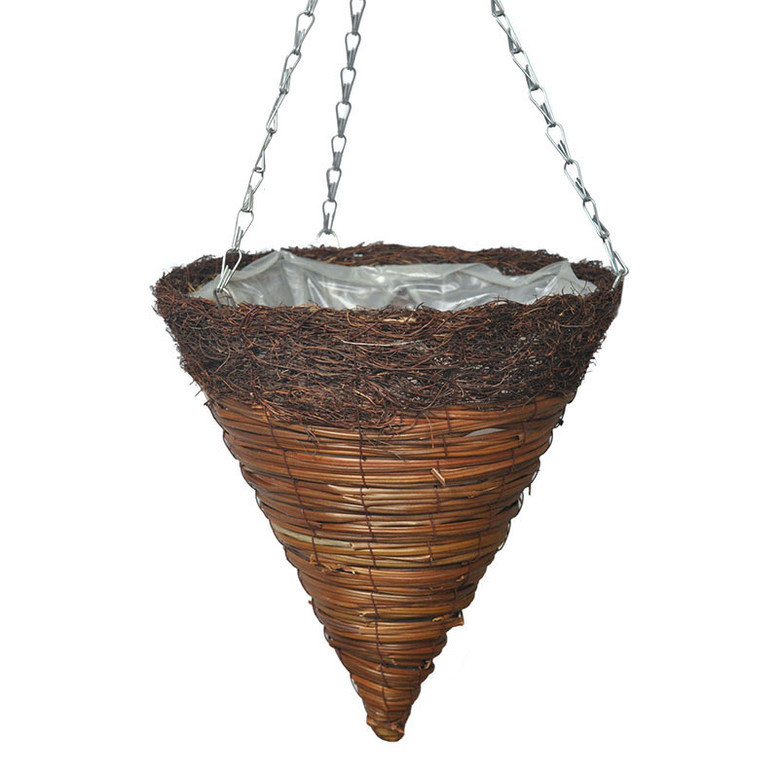 Faux Flower Hanging Basket for Outdoor Decor