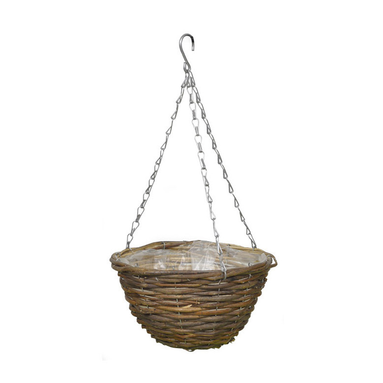 Faux Flower Hanging Basket for Outdoor Decor