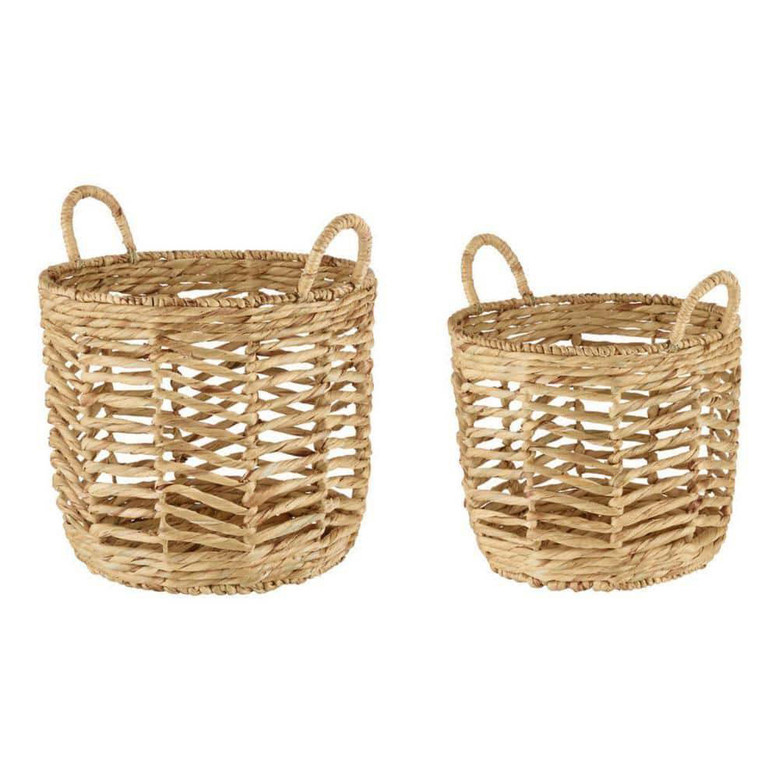 Foldable Seagrass and Water Hyacinth Laundry Basket