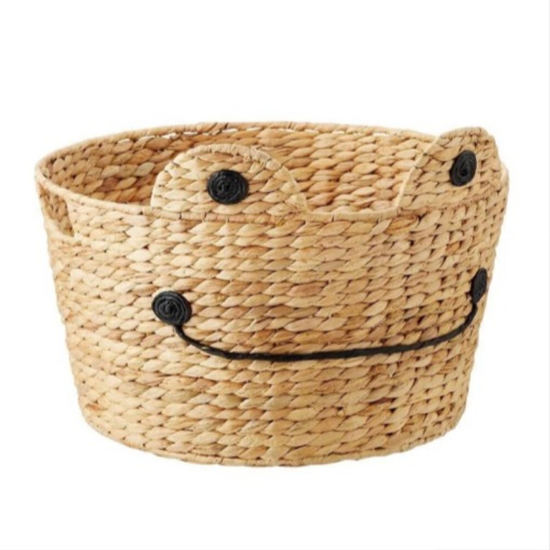 Frog Wicker Basket for Kids' Toys and Laundry