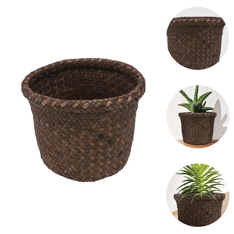 Handmade Bamboo Rattan Flower Pots for Home Decor