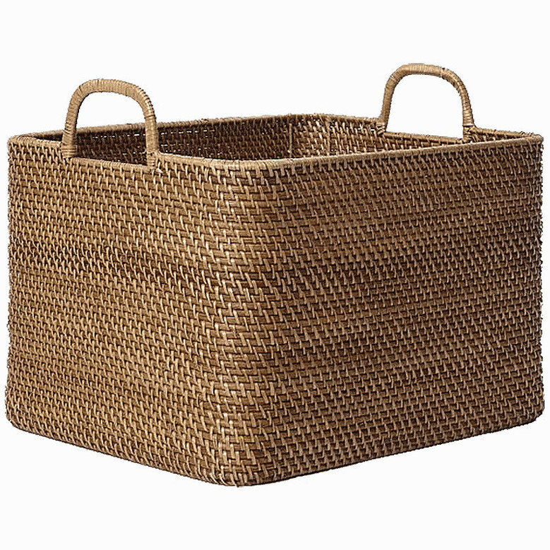 Handmade Durable Rattan Picnic Basket for Tableware