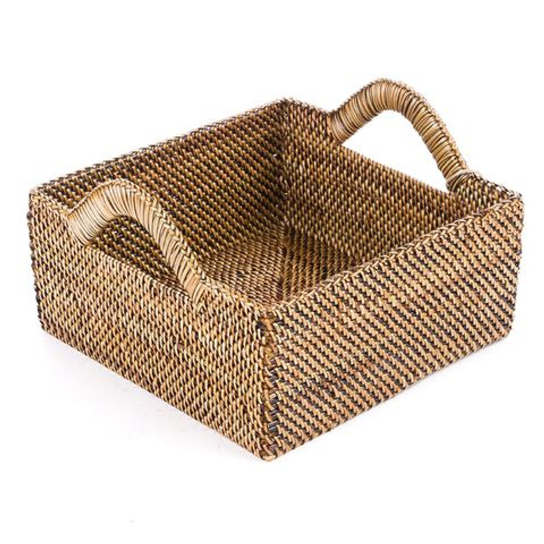 Handmade Durable Rattan Picnic Basket for Tableware