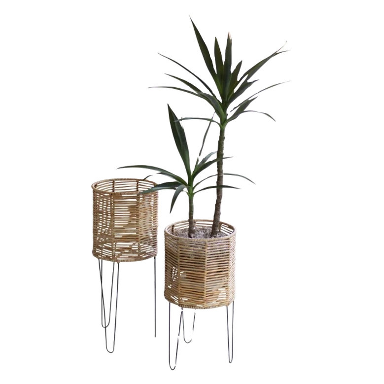 Handmade Rattan Seagrass Planters for Living and Bedroom Decor