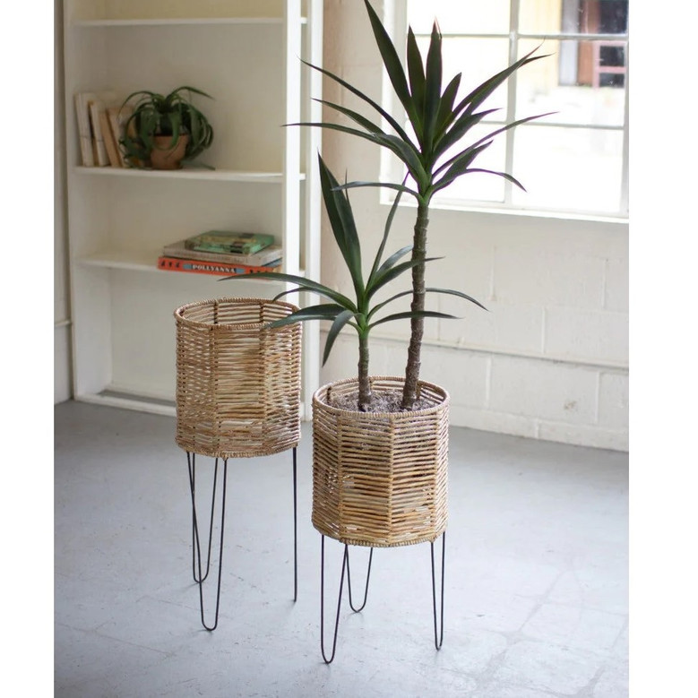 Handmade Rattan Seagrass Planters for Living and Bedroom Decor