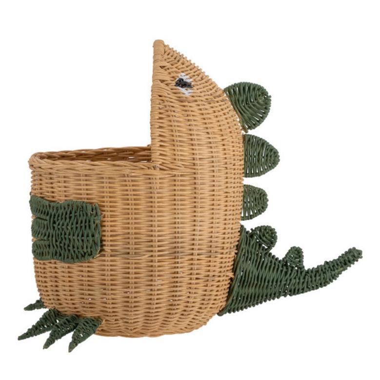 Handmade Whale Wicker Basket Toy Storage