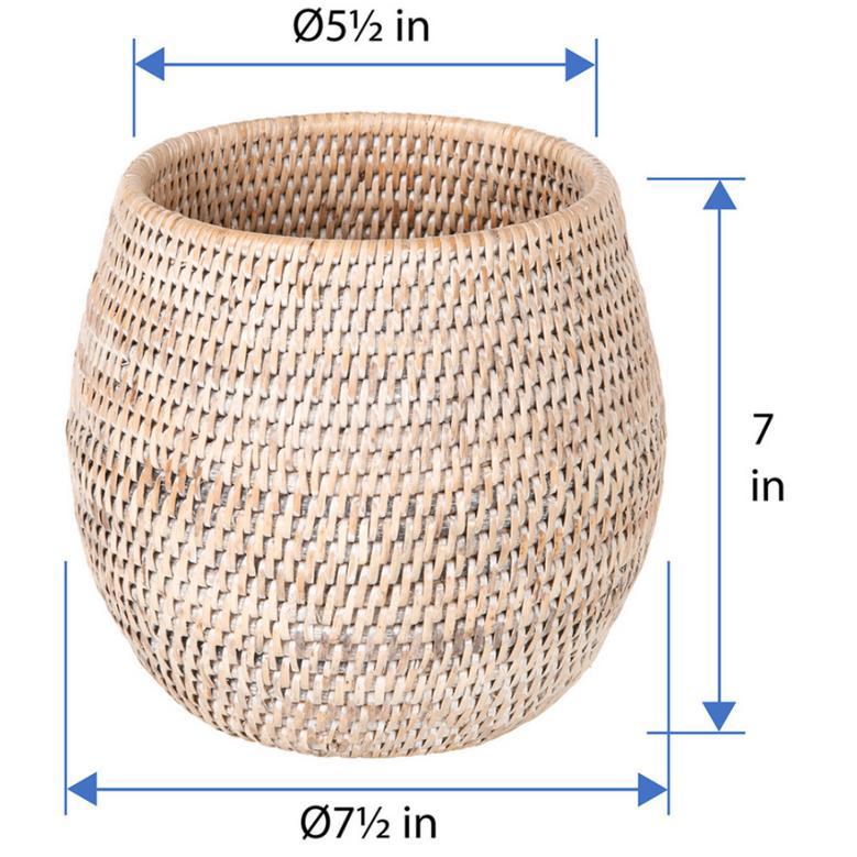 Handwoven Rattan Plant Pot – Eco-Friendly Basket Planter for Greenery