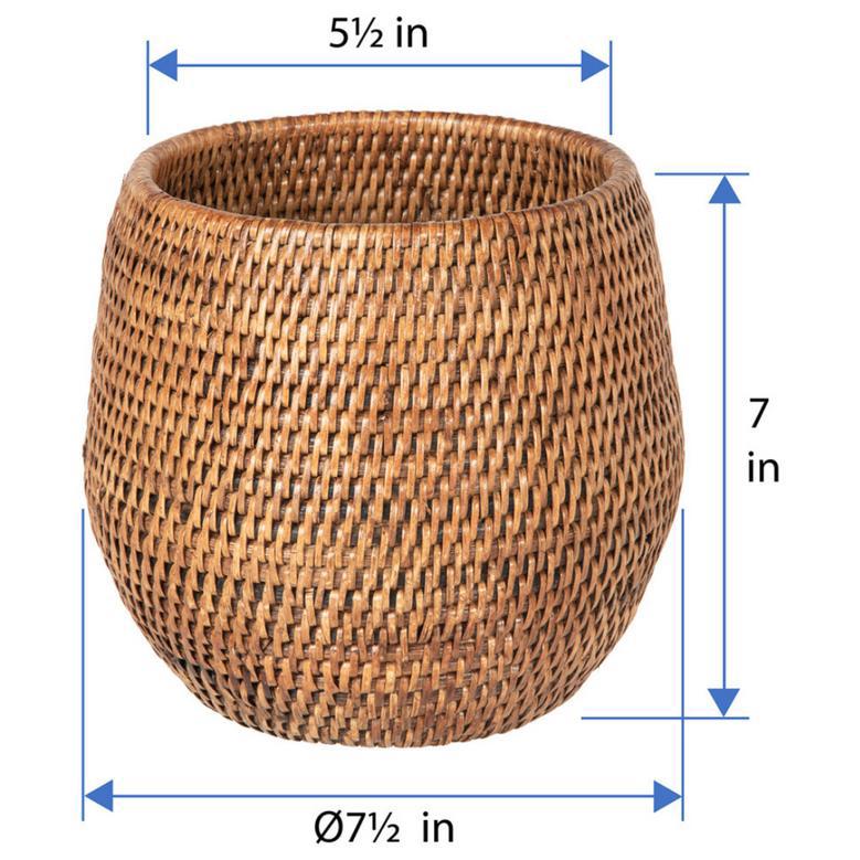 Handwoven Rattan Plant Pot – Eco-Friendly Basket Planter for Greenery