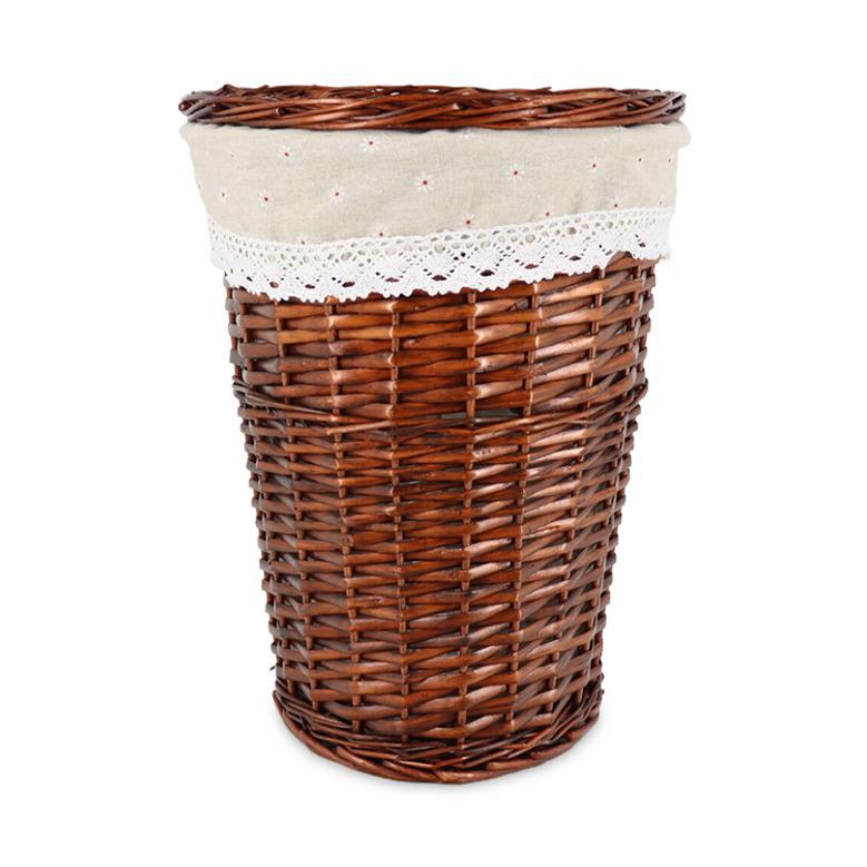 Handwoven Straw Baskets with Lid and Large Capacity