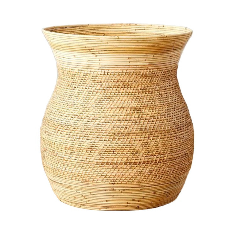 Large Wicker Vases – Contemporary Brown Rattan Vase for Weddings