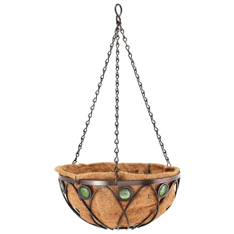 Metal Hanging Flower Pot for Balcony Garden