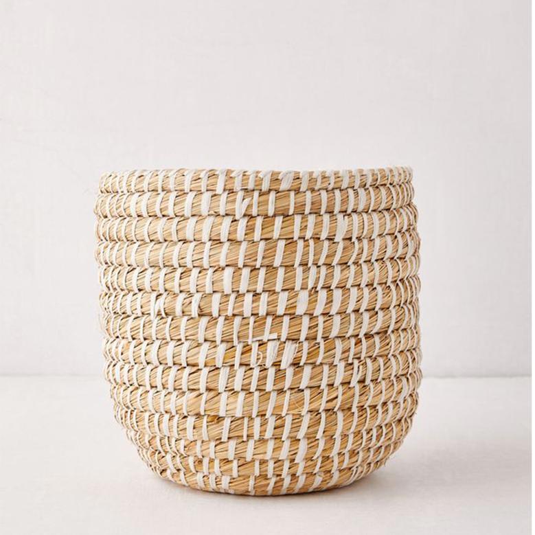 Mini Seagrass Woven Planters and Storage Baskets