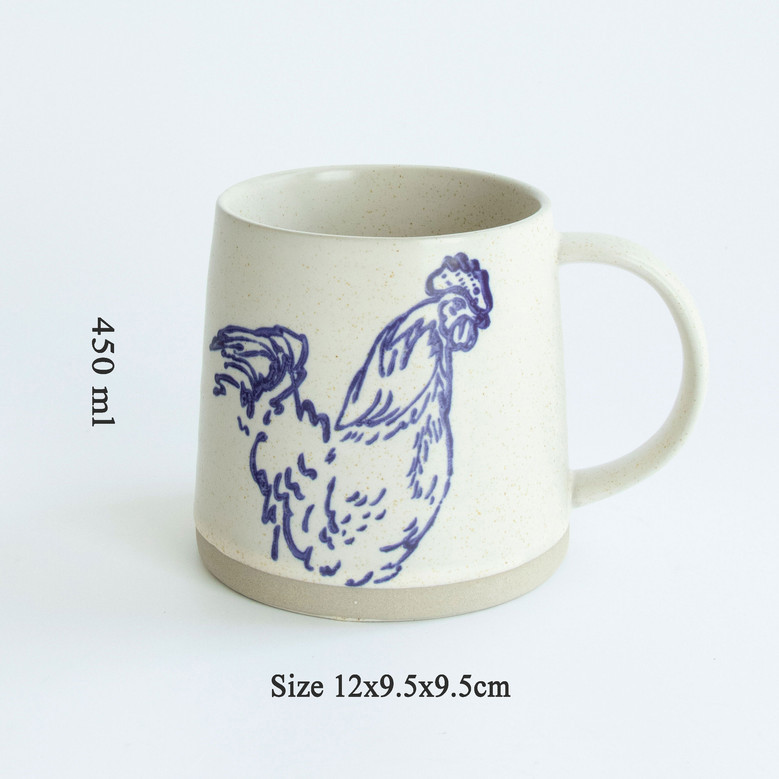 Modern White Handmade Ceramic Porcelain Mugs for Women